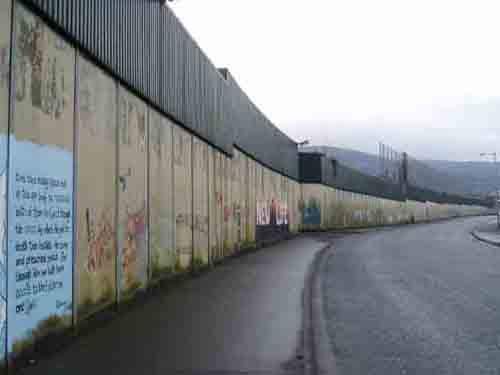 The peace wall Belfast